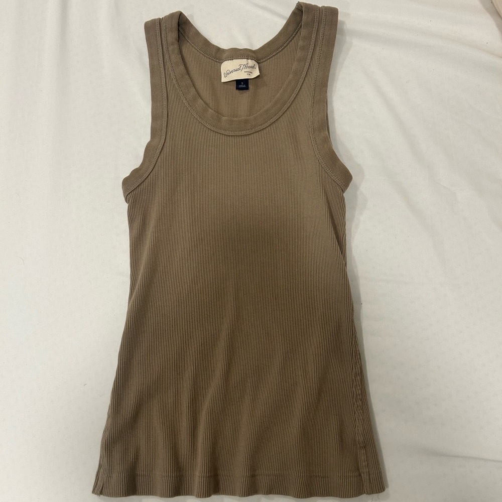 Casual Brown Tank Top